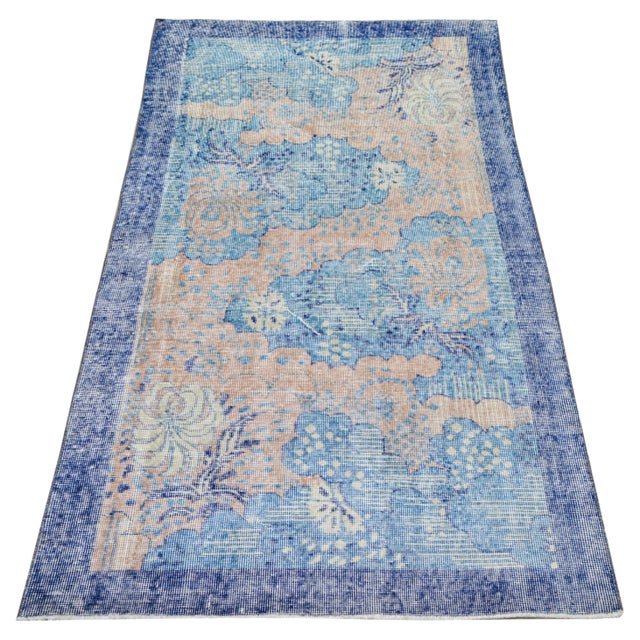 Vintage Turkish Anatolian Hand-knotted with care using traditional rug-making techniques, this wool rug blends timeless...