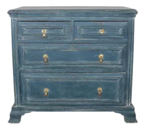 Danish Painted Continental Commode