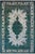 Vintage Retro No Pile Ivory/Teal Wool Rug - 7'10'' X 11'5'' For Sale - Image 10 of 10