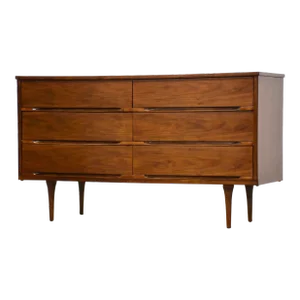 Refinished Walnut Dresser by Stanley