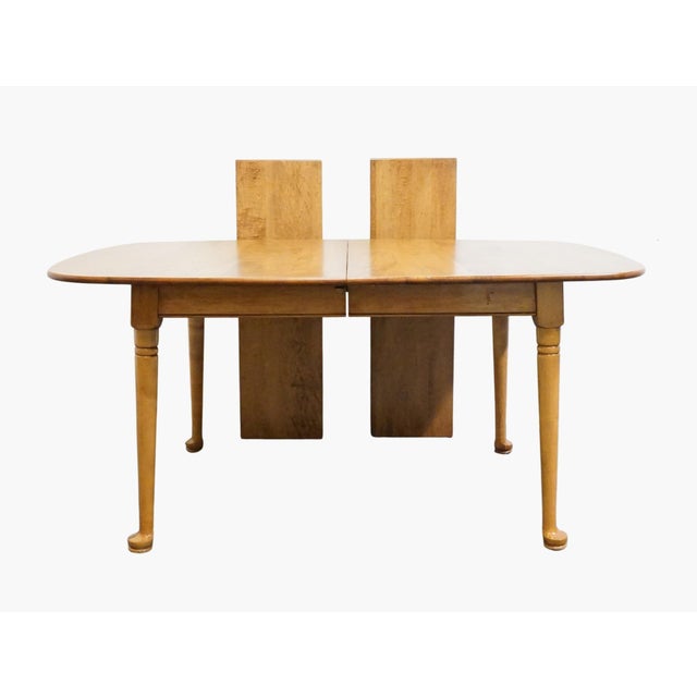 Wood Conant Ball Solid Hard Rock Maple Colonial Early American 85" Dining Table 2025-1431 For Sale - Image 7 of 13