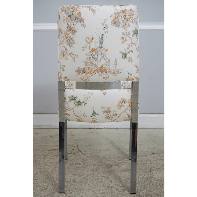 Milo Baughman Mid Century Modern Glass Top Table & 6 Chairs Set For Sale - Image 13 of 18