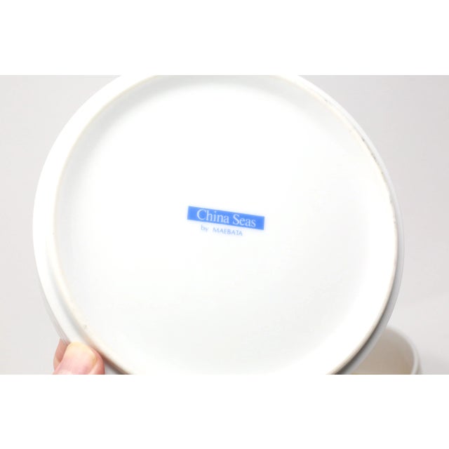 White Vintage Stacking Lidded Bowls by Maebata For Sale - Image 8 of 10