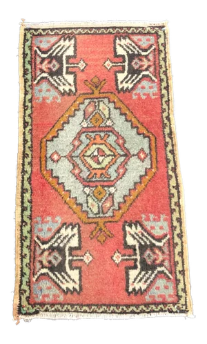 Vintage Turkish Oushak Handmade Wool Rug