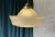 Glass Vintage American Glass and Brass Pendant Light, Circa 1960s For Sale - Image 7 of 12