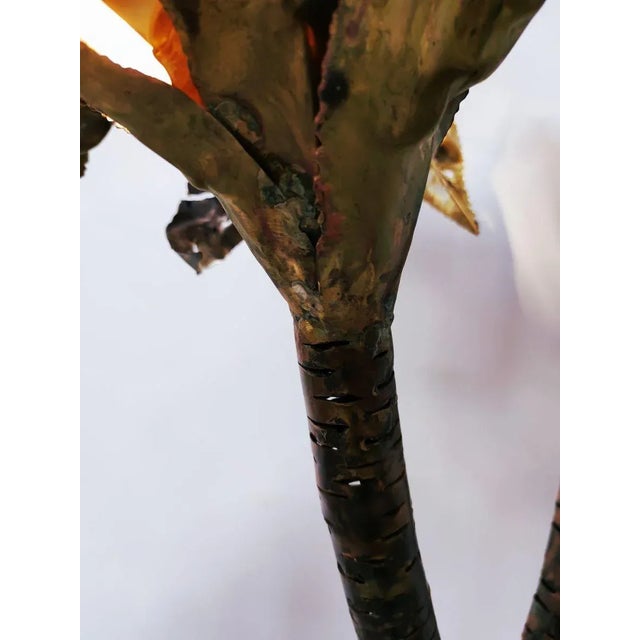 Vintage Brass Palm Lamp For Sale - Image 11 of 18