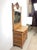 Antique Five Drawer Oak Dresser With Large Mounted Mirror For Sale - Image 11 of 18