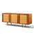 Mid-Century Modern Gio Ponti for Singer & Sons Model 2184 Mid Century Walnut, Cane and Brass Credenza For Sale - Image 3 of 11