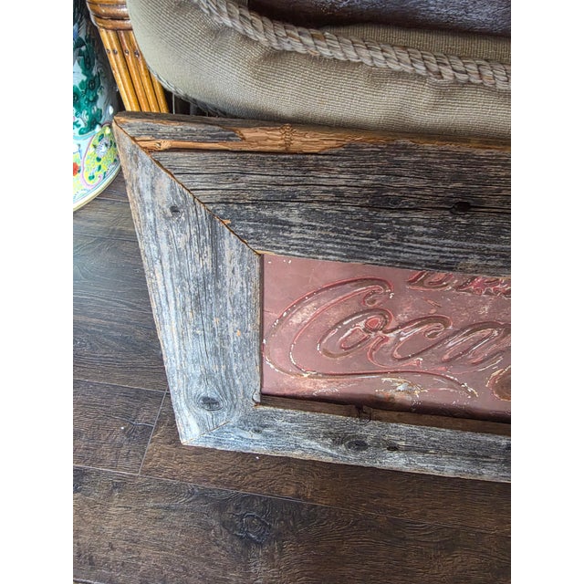 Rustic Coca Cola Sign For Sale - Image 9 of 12