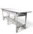 Early 20th Century Large Stick Wicker Console Table in White Paint Finish For Sale - Image 12 of 18