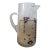 Vintage Culver Imari Style Pitcher Pinched Spout Black, Gold and Frost Pattern For Sale