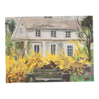 Grace B. Keogh Painting "Forsythia (White House)" For Sale