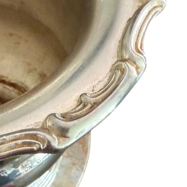 Rococo Vintage Leonard Silverplate Champagne Bucket Wine Cooler With Rococo Scroll Handles - 10” Tall For Sale - Image 3 of 7