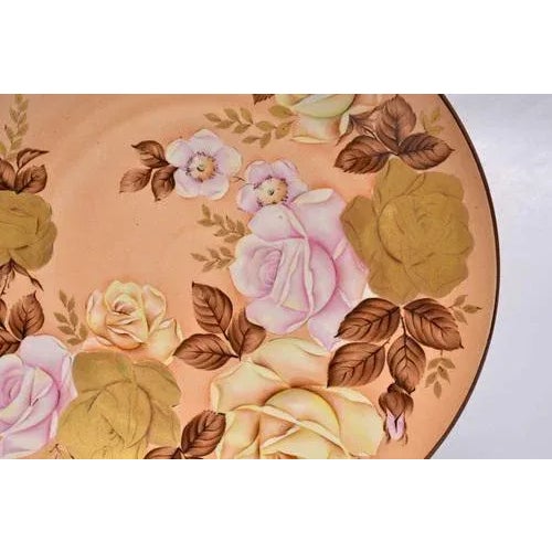 20th century 80s. RPR. Latvian SSR. Porcelain, painting, gilding. Height 5 cm, diameter 35 cm.