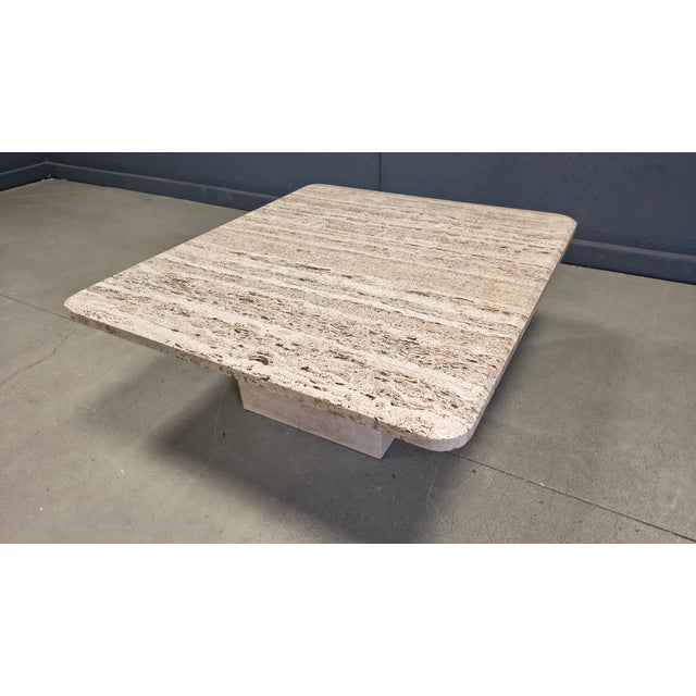 Vintage Travertine Coffee Table, 1970s For Sale - Image 6 of 11