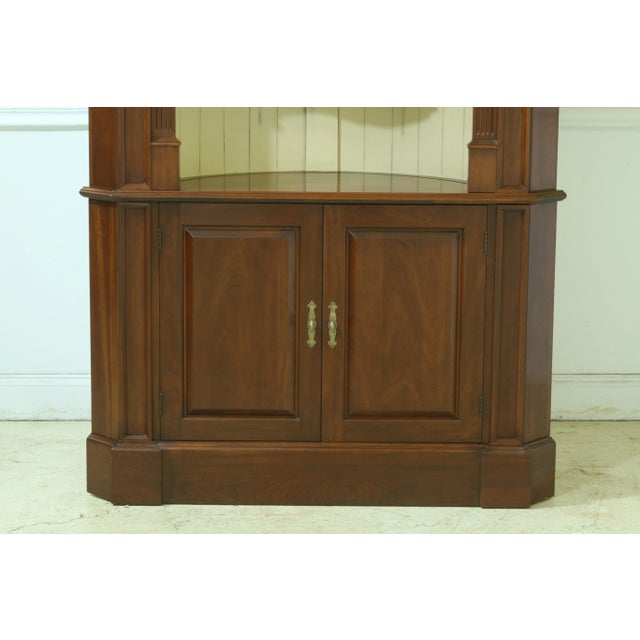 C.1999 Solid Cherry High Quality Construction Large Impressive Cabinet 18 C. design Chippendale Style Traditional Style...