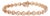 Rose Gold over .925 Sterling Silver 1/4 Cttw Diamond Miracle-Set Teardrop Shaped 7” Link Bracelet (I-J Color, I3 Clarity) For Sale