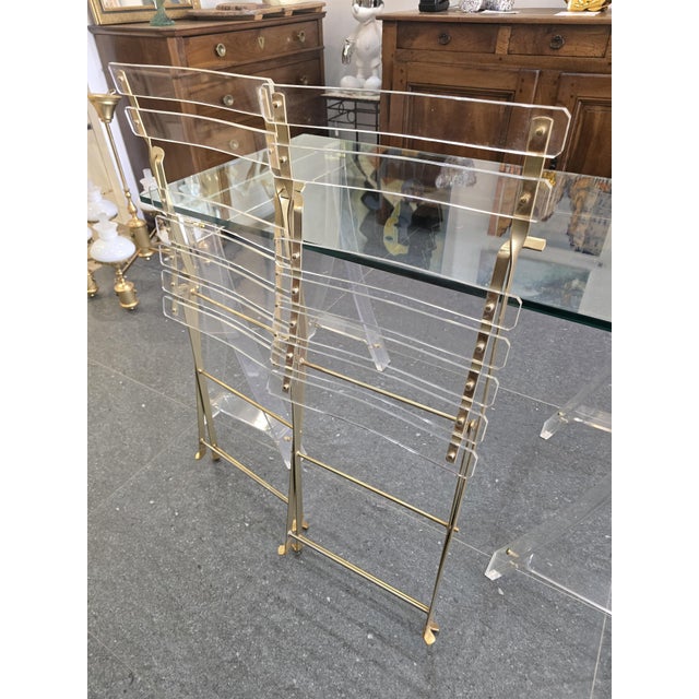 Glass Les Invisibles de Marais Table and Chairs from Marais International, 1978, Set of 3 For Sale - Image 7 of 18