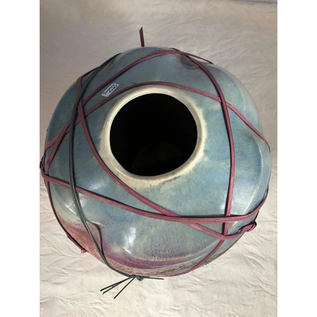 Mid 20th Century Tony Evans Raku Oversized Vessel For Sale - Image 10 of 12