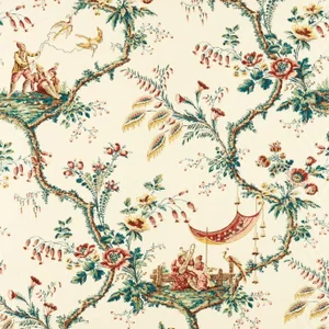 Zoffany Emperors Musician Fabric in Russet