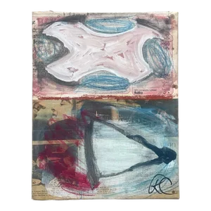 Vintage Russell Christoffersen Abstract on Canvas- Signed