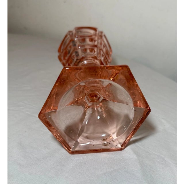 Metal Antique 19th Century Westmoreland Coinspot Pink Glass Brass Whale Table Oil Lamp For Sale - Image 7 of 9