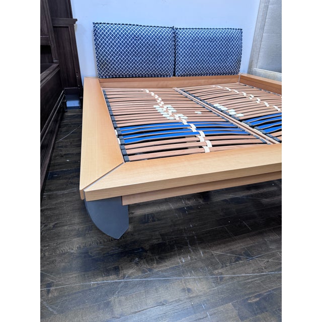 European King 1990's Ligne Roset Peter Maly Parallel Bed Frame For Sale In San Francisco - Image 6 of 12