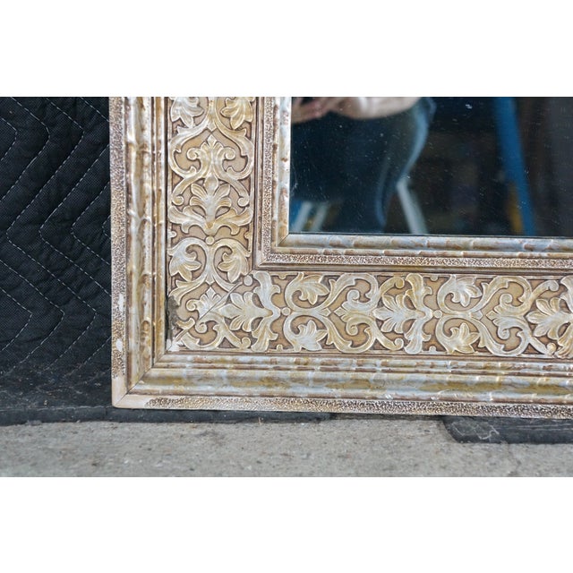 Vintage Clossons Cincinnati Baroque Rococo Arabesque Scrolled Wall Mantel Mirror For Sale - Image 13 of 13