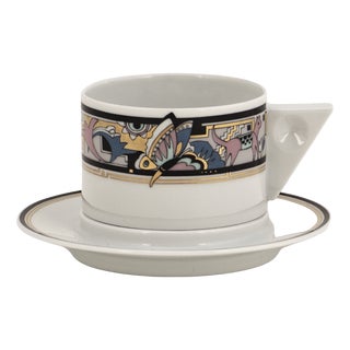 Cantana Najade Designer Coffee Cup from Fürstenberg, 1980s, Set of 2 For Sale