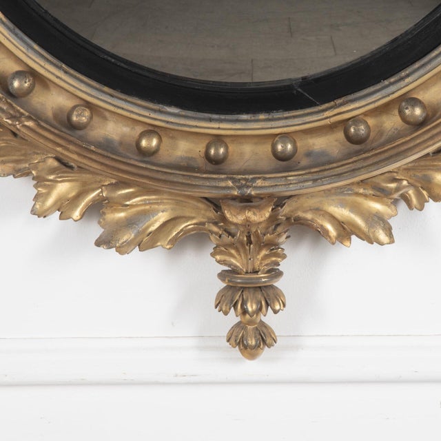 Early 19th Century Large Regency Fentham Convex Mirror, 1810 For Sale - Image 5 of 6