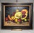 Textile Mid Century Realism Still Life Framed Original Oil Painting For Sale - Image 7 of 12