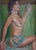 1970s Nude Figure Oil Painting, Ukrainian Artist Artemieva, Canvas For Sale