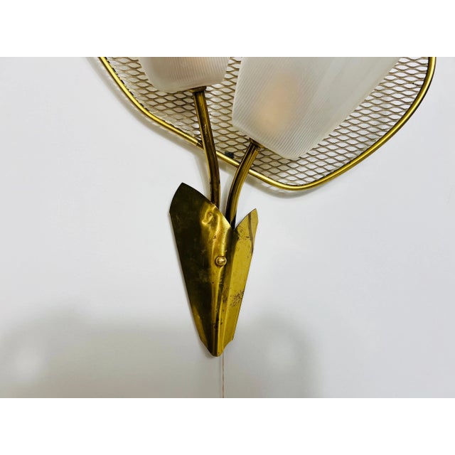 Mid-Century Brass and Plexi Glass Wall Lamps, Italy, 1960s - A Pair For Sale - Image 11 of 12