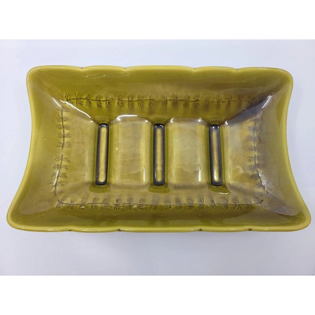 Green Plates from Gien, France, 1970s, Set of 13 For Sale - Image 6 of 14