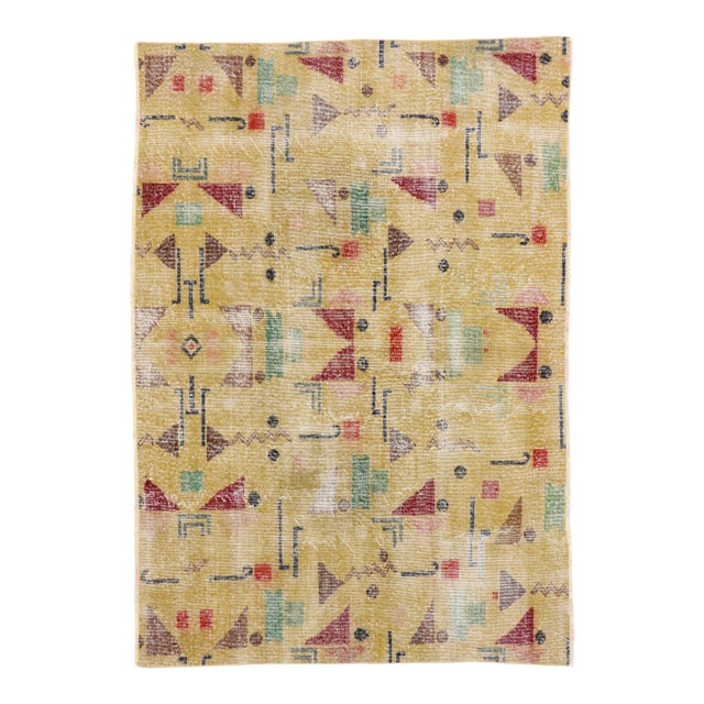 Zeki Muren Vintage Turkish Sivas Rug - 04'09 X 06'00 For Sale