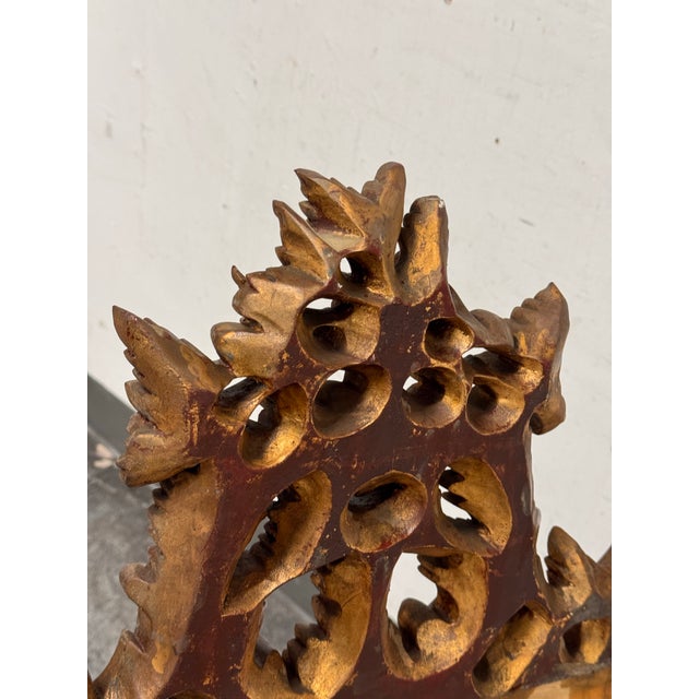 English Chippendale Carved Giltwood Mirror, Mid 20th Century For Sale - Image 10 of 12