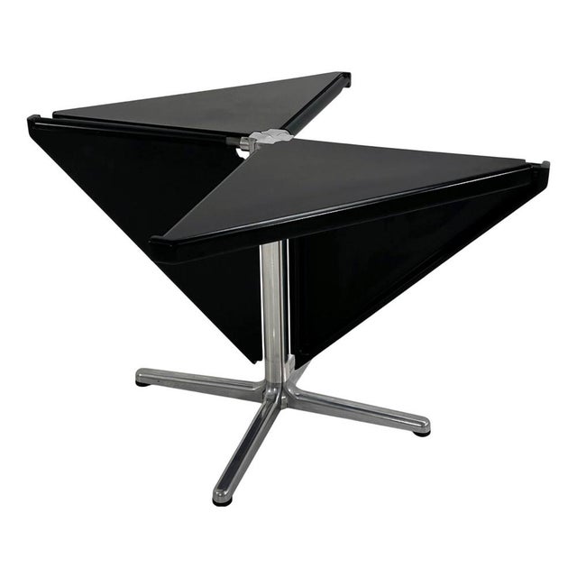 Black Plana Folding Table by Giancarlo Piretti for Castelli, 1970s For Sale - Image 11 of 11