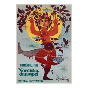 1967 Danish Theater Poster - Nordiska Dansspel (Nordic Dance Games)