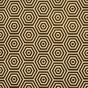 Schumacher x Mary Mcdonald Bees Knees Cut Velvet Fabric in Gold