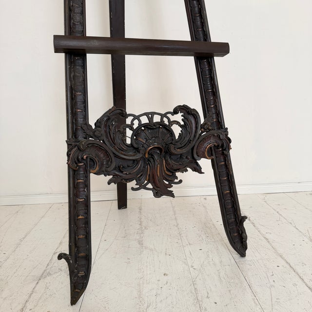French Rococo Revival Molded Plaster Display Easel, 1880s For Sale - Image 13 of 14