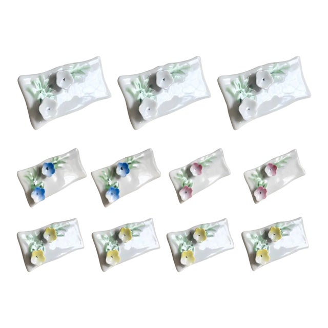 Fine Porcelain Name Plates, Set of 11 (Japan) Chairish