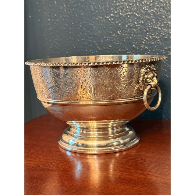 Ellis-Barker 1934 Silverplate Trophy Bowl - Seigniory Club Quebec Oriole Stables Equestrian Trophy - Chateau Montebello Canadian Heritage For Sale - Image 4 of 14