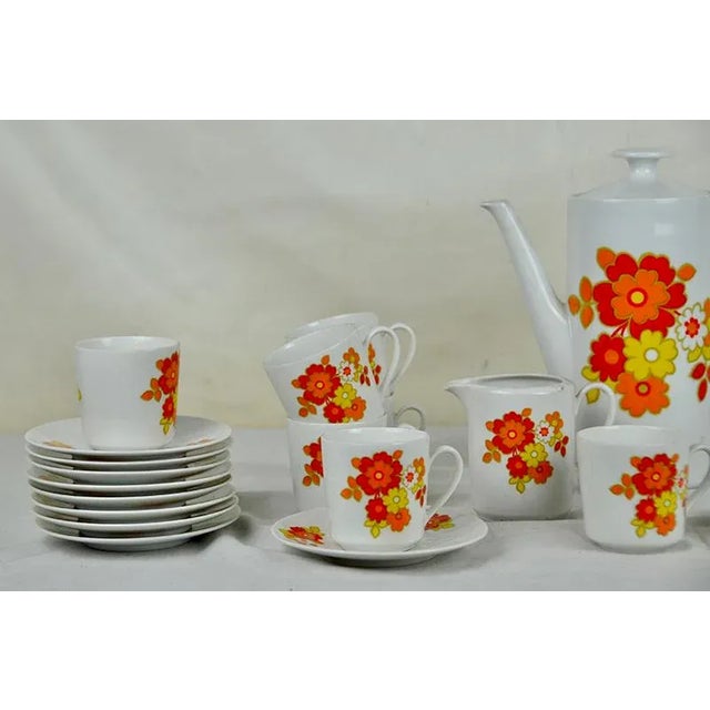 Coffee Set from Bavaria Seltmann Weiden, 1960s, Set of 17 For Sale - Image 4 of 9