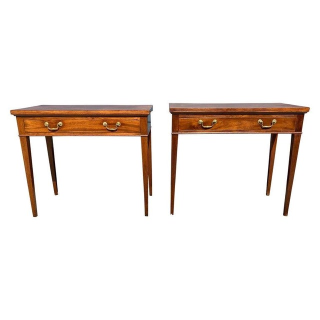 Pair of George III Mahogany Games Tables For Sale - Image 12 of 12
