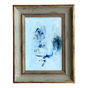 Vintage Boho Original Abstract Oil on Board