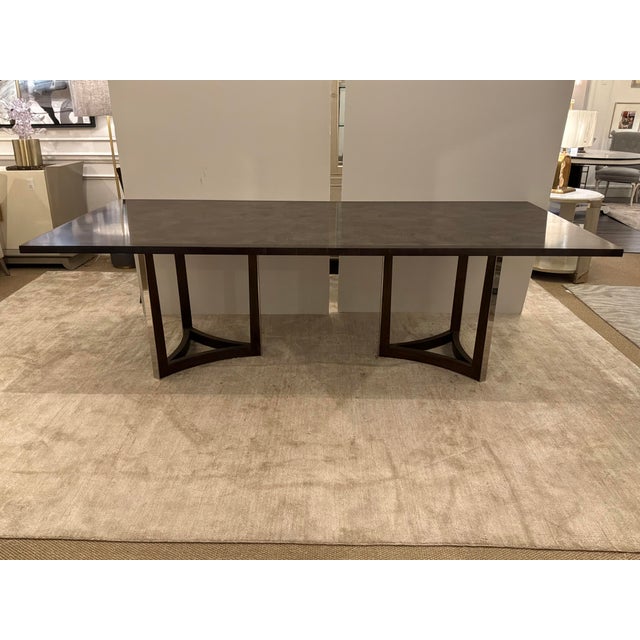 Modern Jonathan Charles Gatsby Dining Table For Sale - Image 3 of 8