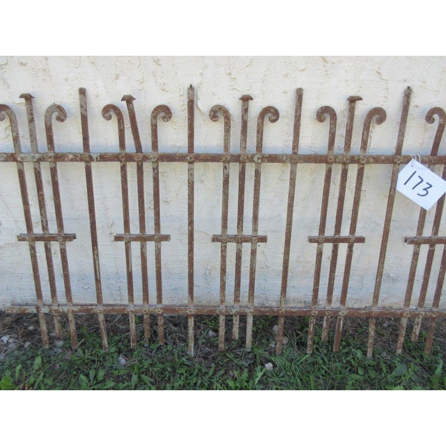 1900 - 1909 Antique Victorian Iron Architectural Salvage Door For Sale - Image 5 of 6