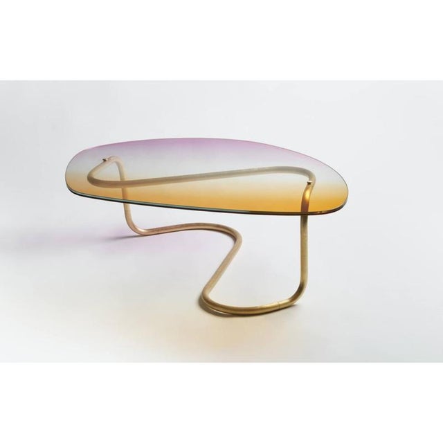 Ellipse Aquarelle Coffee Table by Jennifer Midoz For Sale - Image 6 of 8