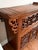 Chinese Vintage Antique Carved Hardwood Cabinet For Sale - Image 4 of 7