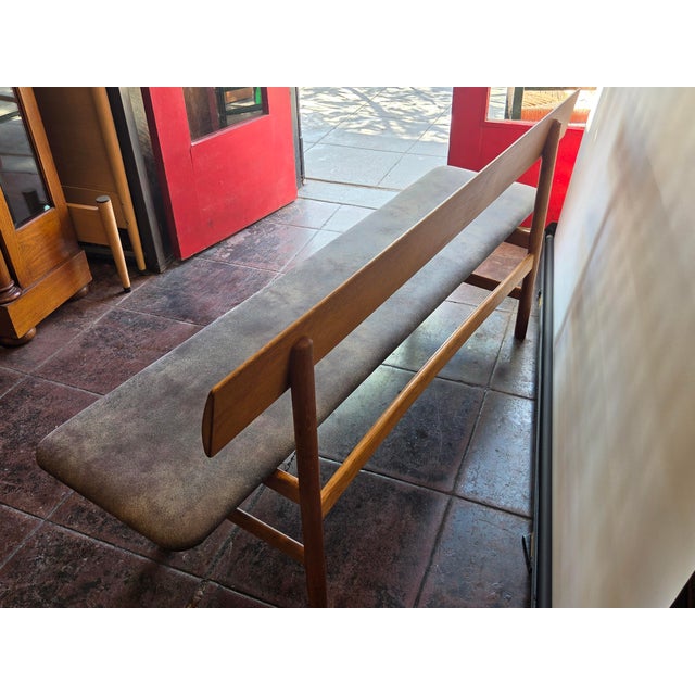 1950s Original 1950s Borge Morgensen Oiled Oak Bench #171 Danish Design Mid -Century For Sale - Image 5 of 9